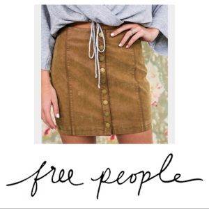NEW✨Free People | Oh Snap Faux Leather Mini Skirt